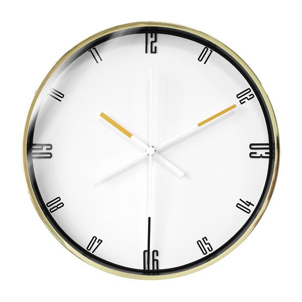 

wall clocks modern minimalist clock creative luxury nordic living room mute fashion silent reloj mural pared metal home decoration w6c
