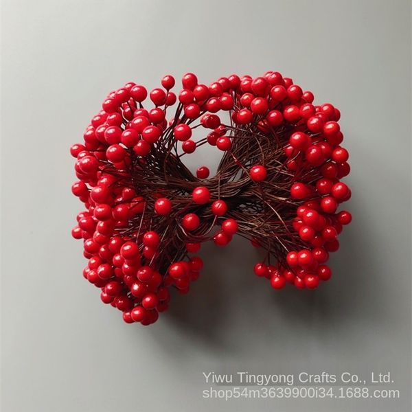 

poenb diy double-headed berry simulation foam red christmas small fruit accessories diy fruit 8mm fruitcurling wreath nygdv