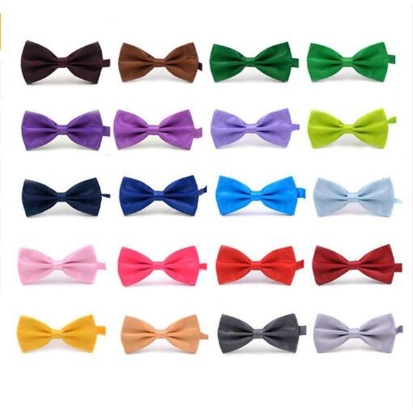 

boy suit 24 classic baby fashion kid solid color adjustable bowtie children bow tie birthday prom costumes gift neck bows, Black;gray