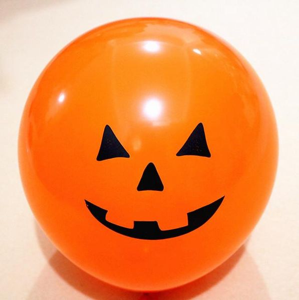 

12шт хэллоуин черный оранжевый latex шар тыквы скелет halloween party украшения гелием воздушные шары детские игрушки бар партии декор jllgu