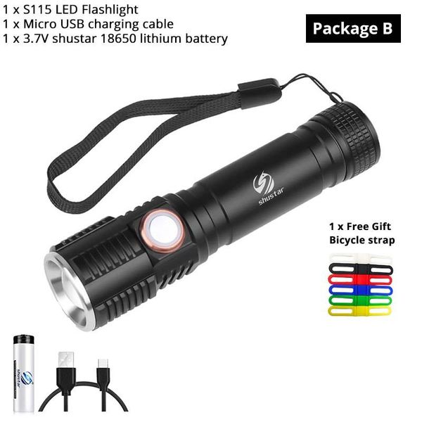 

super bright xp l v6 светодиодный фонарик с сенсорной кнопкой водонепроницаемый факел 3 режимы освещения телескопический zoom кемпинг свет s