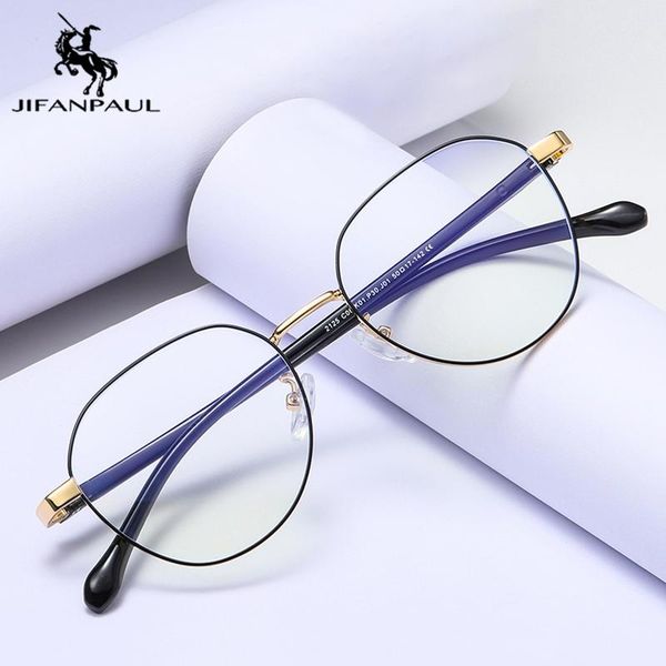 

jifanpaul goggles retro metal transparent uv400 eyewear new anti blue light anti blocking filter glasses fashion women computer, White;black