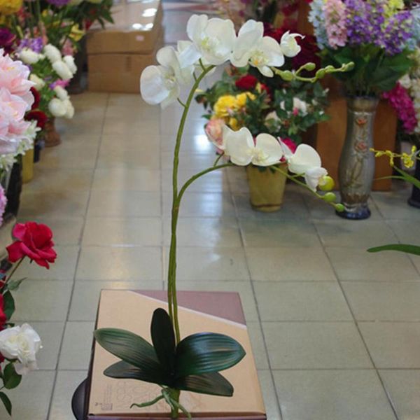 

beautiful gift ornaments simulation orchid garden craft artificial plant party supplies 9 flowers home phalaenopsis easy care
