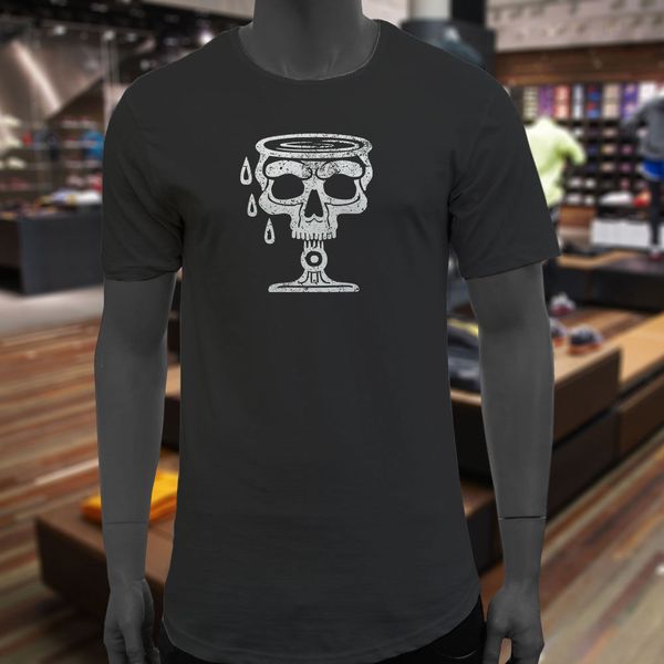 

sport oversize style tee shirts styles aquarius skull water zodiac horoscope astrology mens black extended long t-shirtfunny shirts