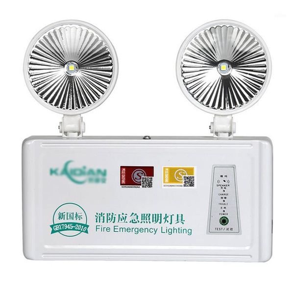 

traffic light emergency fire national standard rechargeable led commercial super bright safety exit doubule lamp1