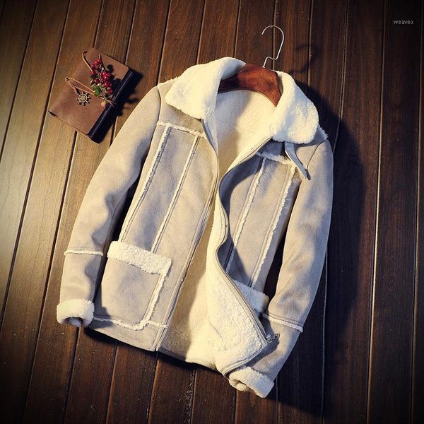 

winter fake fur stitching men's coats fashion1, Black;brown