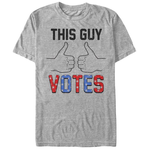 

sport 2019 fashion 100% cotton t shirt this guy votes mens graphic t shirt