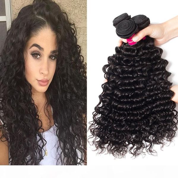 

9a brazilian human hair body wave straight loose wave unprocessed brazilian human hair extensions peruvian malaysian indian hair bundles, Black