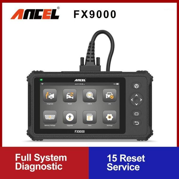 

ancel fx9000 diagnostic scanner full system car diagnostic tool oil abs 15 reset function obd2 automotive scanner professional1