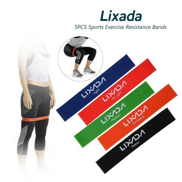 

resistance band set 5pcs sports exercise resistance loop bands set elastic band training rubber bands fitness equipment