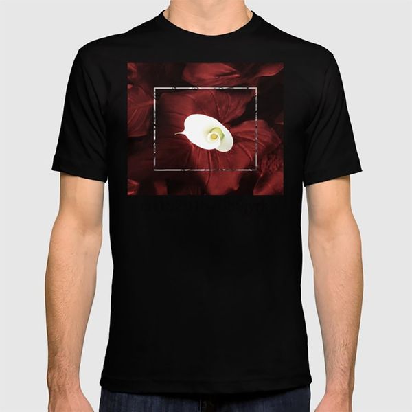 

calla lily digital manipulation flower alcatraz white red frame shape nature dame k hoodie designers t shirts sweatshirt