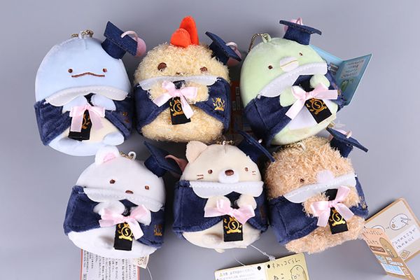 

new sumikko san-x soft toy keychain plush doll collection for kids holiday gift ( 12pcs/lot - size: 8cm