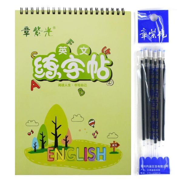 

painting sketch book durable handwriting copybook set writing board tracing book for kid calligraphic letter writing1, Black;red