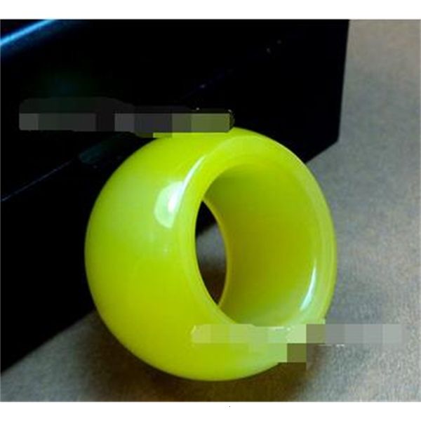 

natural z prayer rings fingers jade agate yellow crystal pulled finger, Silver