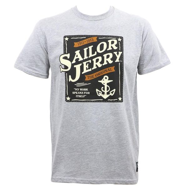 

sailor jerry tattoo our seal anchor logo grey heather slim fit 3xl new print summer style fashion sport hooded sweatshirt hoodie t shirt