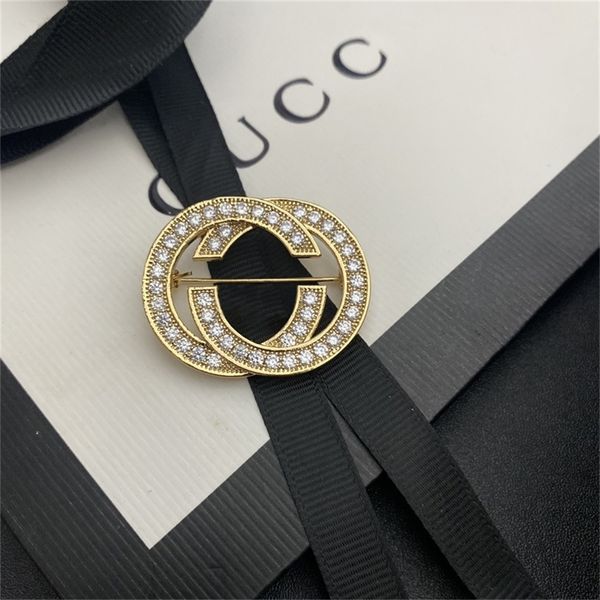 

86% off factory shopzircon inlaid double brooch coat ins versatile small collar shirt button clip accessory, Gray