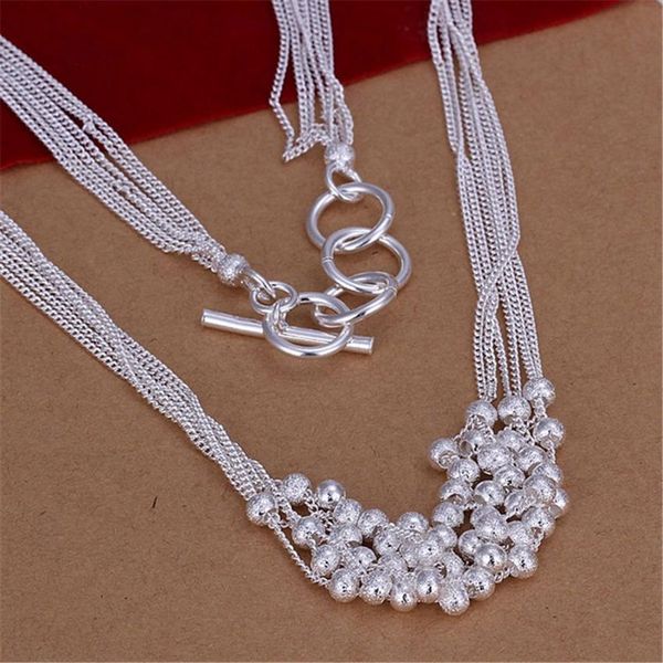 

charm women chain silver color necklace fashion charm women classic silver color jewelry n001 h sqcgxm