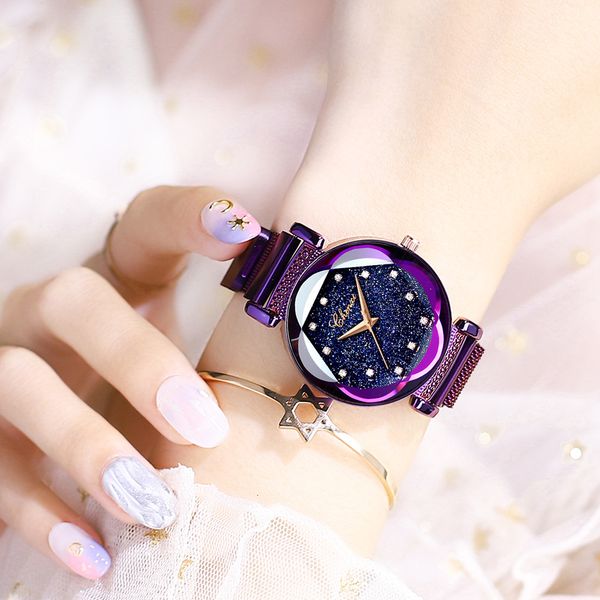 

vibrant selling watches, tiktok quartz 307 magnetic screen with star watch