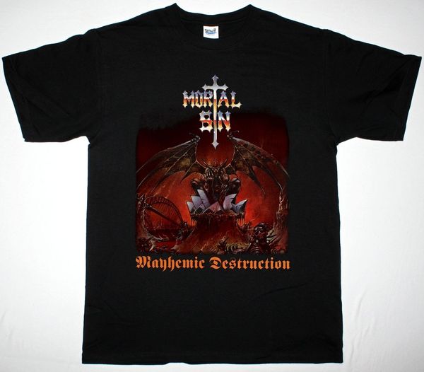 

mortal sin mayhemic destruction thrash metal evildead toxik new black new metal casual tee hoodie designers t shirts sweatshirt