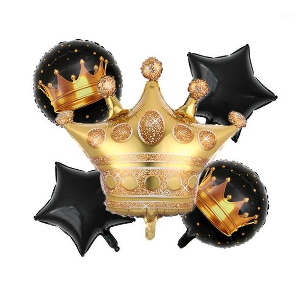 

1set black gold crown rose gold foil balloons bottle wine balloon for wedding birthday party decorations kids toys baby shower1