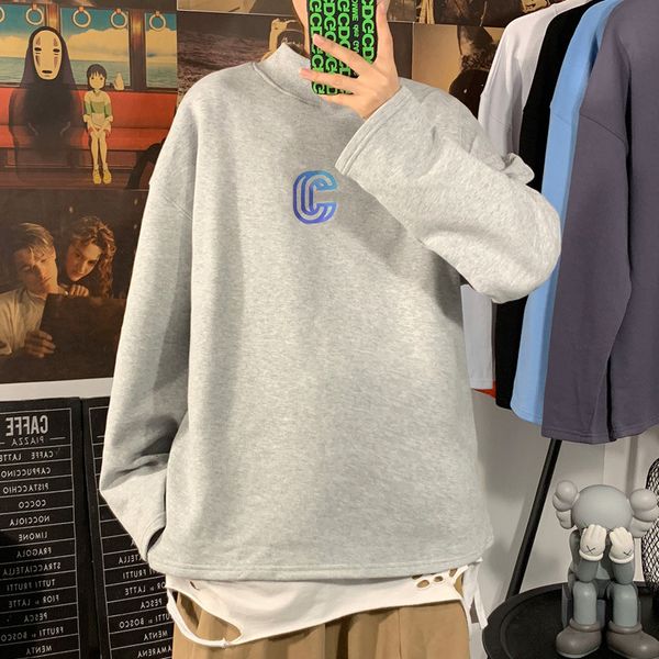 

2021 new fall spring white male hoodies loose hip hop punk pullover streetwear fashion clothes oversize 5xl 5jl2, Black