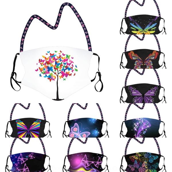 

3tjx america face mask cartoon printed anti usa flag 3d leopard printdust designer outdoor mouth cover washable masks, Black
