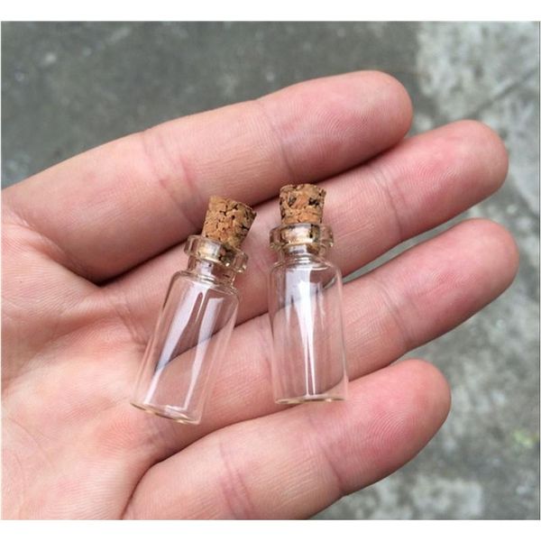 

100 pcs 1.4ml mini bayonet glass bottles with cork transparent wishing bottles dy 12x28x6 mm little gl sqchvr ppshop01