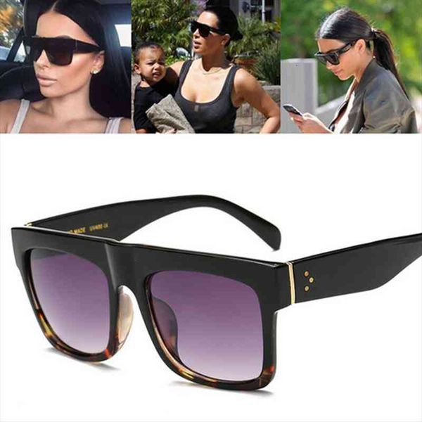 

fashion brand designer kim kardashian sunglasses women retro shades sun glasses men gafas, White;black