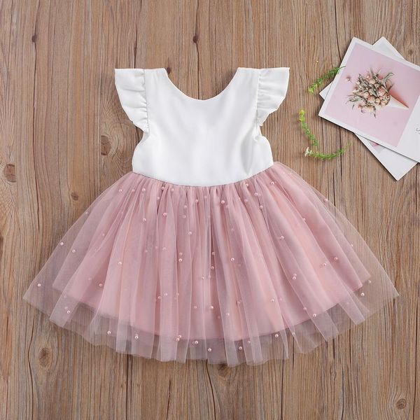 

ma&baby 6m-5y princess toddler kid child girl tutu dress pearl tulle party wedding birthday valentines day dresses f jlltyw
