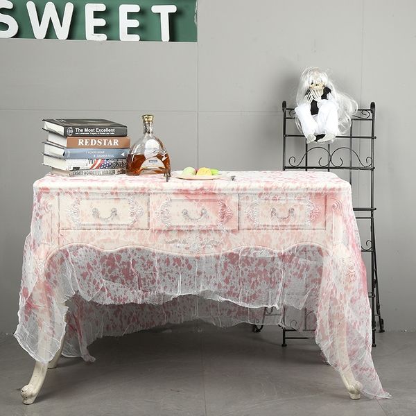 

bhusm ghost festival prop tablecloth terror decoration halloween blood gauze props gauze decoration blood tablecloth qttud