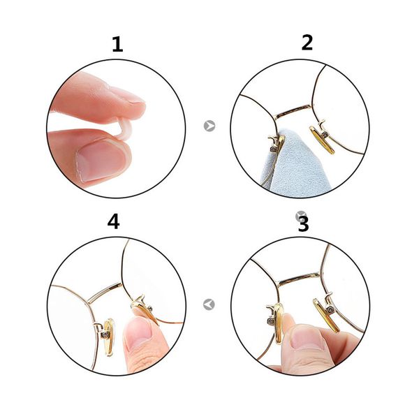 

foam self 4pair pad adhesive soft anti-slip eyeglass sunglasses nose pads thin nosepads for glasses accessories