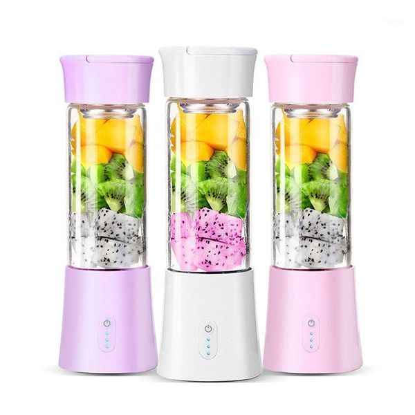 

t8 portable mini 380ml personal blender small usb fruit juicer mixer home office1