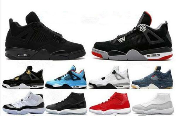 

jumpman top 2020 4 4s black cat баскетбол обувь new bred 11 11s concord мужчины кроссовки прохладный серый gamma белый цемент