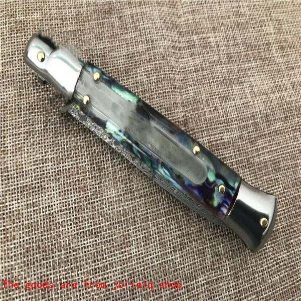 

abalone колючей горячий (лезвие dimascus) дюйма 9 итальянских на открытом воздухе нож для кемпинга холодная сталь zt 1 шт. бесплатная достав