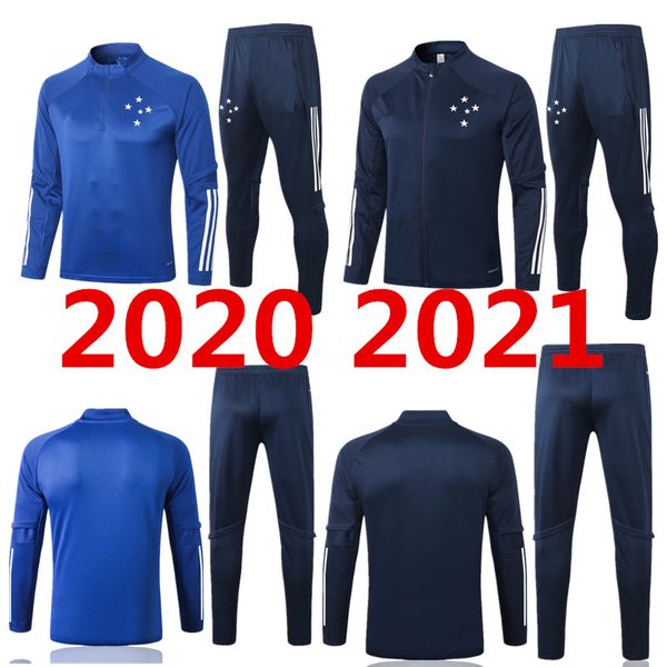 

2020 2021 cruzeiro football jersey de arrascaeta thiago neves robinho romero 20 21 men's jacket sportswear set, Black