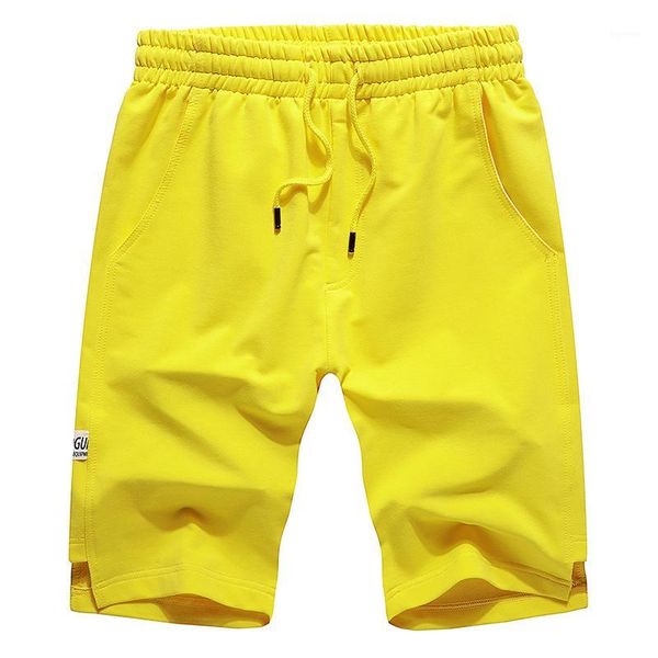 

summer men shorts solid color men casual shorts beach fashion drawstring board mid waist knee long pants1, White;black