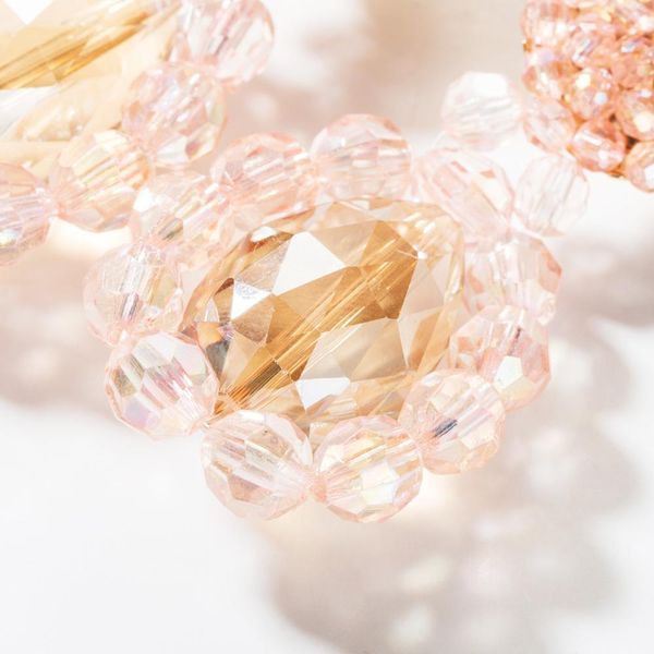 

корейский новый модный блестящий розовый шарик болтает серьги девочки очаровательные серьги от горный хрусталь коллекция для отпуска подарок, Golden