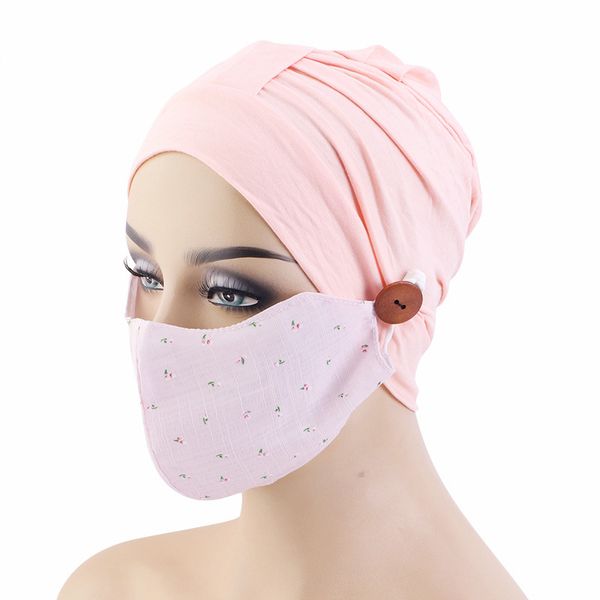 Frauen Turban Kopf Wrap Hut Mit Knopf Kopftuch Motorhaube Modale Innere Hijab Kappe Solide Moslemisches Hijab Chemo Hüte Weibliche Turbantes kappe
