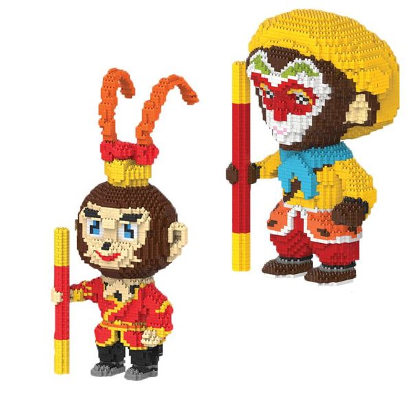 

2018 новый прибытие нс 9881 9882 алмазные малый частиц строительные блоки игрушки детские diy monkey king для детей подарки bbyxfg homebag