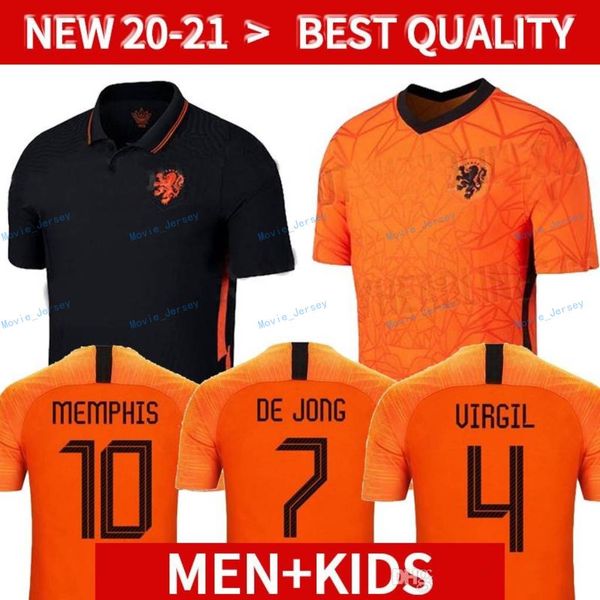 

2020 2021 netherlands soccer jersey holland football jerseys kits shirt 20 21 camisa de futebol maillot de foot kids retro soccer jerseys, Black;yellow
