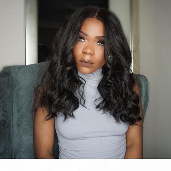 

10a brazilian virgin human hair full lace wigs peruvian malaysian indian cambodian body wave glueless lace front wigs baby for black woman, Black;brown