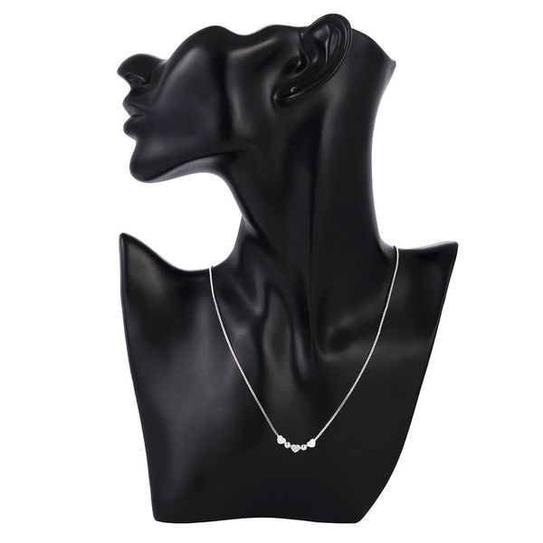 

wholesale charms heart silver color women necklace jewelry lady fashion cute pendant wedding necklace jewelry ln054 h sqchel