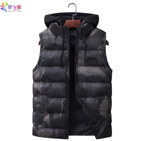 

men's vests casual mens vest jacket autumn winter sleeveless men's black camouflage plus size 7xl cotton men casaco1, Black;white