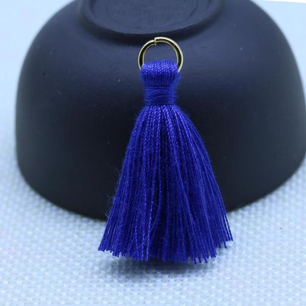 

20 80pcs polyester cotton mini metal ring tassel trim diy hanging ring fringe trim garments curtains jewelry decor tassels lace h jllzpv