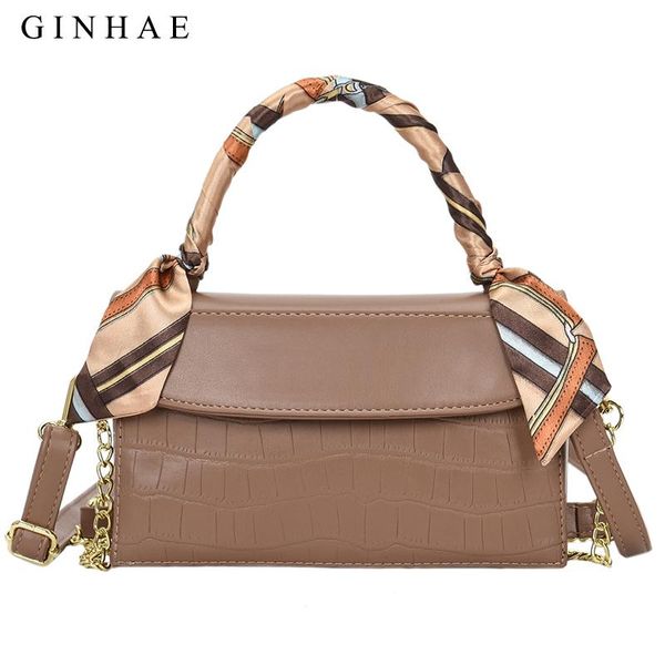 

fashion leather handbag for women 2021 designer luxury alligator pattern shoulder bag retro messenger crossbody small square bag