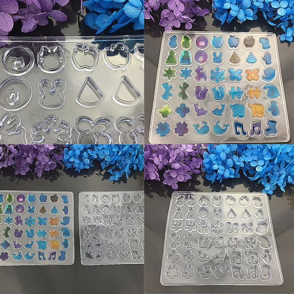 

diy assorted shape silicone earring mold for epoxy resin jewelry making