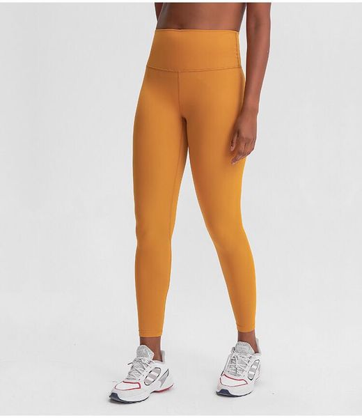 

l019 fitness running joggings lady leggings align canada yoga women sports leggings gym 28" pants trousers naked yoga nqonv, Black