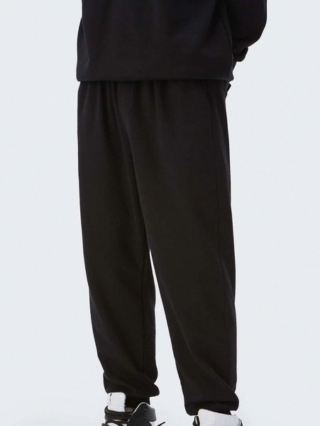 

men drawstring waist joggers q0tc#, Black