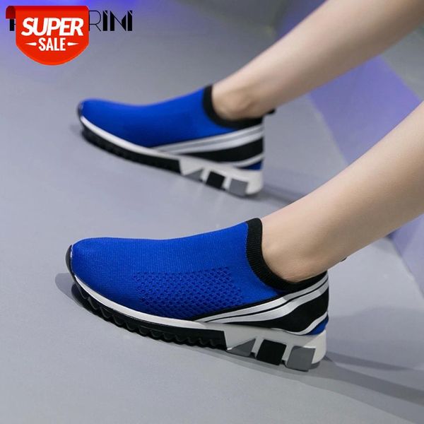 

ribetrini lesiure female slip on platform chunky casual shoes solid hollow out women flats 2020 fashion flats #tt4r