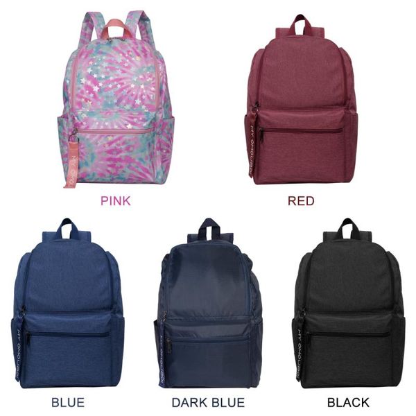 

lightweight simple backpack basic water resistant casual daypack zipper knapsack school traveling cycling camping hiking bag